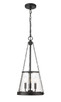 Z-Lite - 341P12-MB - Three Light Pendant - Prescott - Matte Black