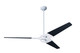 Modern Fan Co - TOR-GW-62-BK-NL-004 - 62Ceiling Fan - Torsion - Gloss White