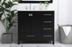 Irene Single Bathroom Vanity (VF18836BK)