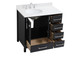 Irene Bathroom Vanity Set (VF18836BK-BS)