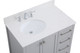 Irene Bathroom Vanity Set in Gray (173-VF18836GR-BS)