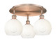 Innovations - 516-3C-AC-G483-8OP - Three Light Semi-Flush Mount - Ballston - Antique Copper