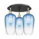 Innovations - 516-3C-BAB-G484-7SB - Three Light Semi-Flush Mount - Ballston - Black Antique Brass