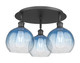 Innovations - 516-3C-BK-G483-8SB - Three Light Semi-Flush Mount - Ballston - Matte Black