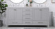 Irene Double Bathroom Vanity (VF18872DGR)