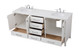 Irene Double Bathroom Vanity (VF18872DWH)