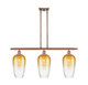 Innovations - 516-3I-AC-G484-7AM - Three Light Island Pendant - Ballston - Antique Copper