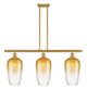Innovations - 516-3I-SG-G484-7AM - Three Light Island Pendant - Ballston - Satin Gold
