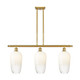 Innovations - 516-3I-SG-G484-7OP - Three Light Island Pendant - Ballston - Satin Gold