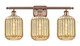 Innovations - 516-3W-AC-G460-7ME - Three Light Bath Vanity - Ballston - Antique Copper