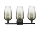 Ballston Three Light Bath Vanity (516-3W-BK-G484-7SL)