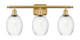 Innovations - 516-3W-SG-G459-6CL - Three Light Bath Vanity - Ballston - Satin Gold