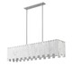 Viviana Seven Light Linear Chandelier (345-49L-PN)