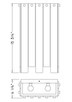 Viviana Four Light Wall Sconce (345-4S-RB)