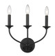 Z-Lite - 3500-3S-MB - Three Light Wall Sconce - Arabella - Matte Black