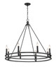 Z-Lite - 4005-8MB - Eight Light Chandelier - Dennison - Matte Black