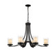 Z-Lite - 426-6-MB - Six Light Chandelier - Willow - Matte Black