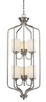 Z-Lite - 434-40-BN - Six Light Chandelier - Cardinal - Brushed Nickel Z-Lite - 434-40-BN - Six Light Chandelier - Cardinal - Brushed Nickel
