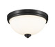 Z-Lite - 443F2-MB - Two Light Flush Mount - Ashton - Matte Black