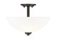 Ashton Three Light Semi Flush Mount (443SF-MB)