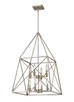 Z-Lite - 447-8AS - Eight Light Chandelier - Trestle - Antique Silver