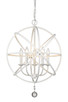 Z-Lite - 458-20MW - Five Light Chandelier - Tull - Matte White