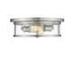 Z-Lite - 462F14-BN - Two Light Flush Mount - Savannah - Brushed Nickel