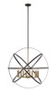 Z-Lite - 463-36HBRZ-OBR - Ten Light Chandelier - Cavallo - Hammered Bronze + Olde Brass