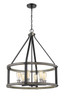 Kirkland Six Light Chandelier (472-6D-ABB)