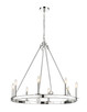 Z-Lite - 482R-8PN - Eight Light Chandelier - Barclay - Polished Nickel