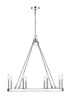 Barclay Eight Light Chandelier (482R-8PN)