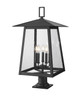 Z-Lite - 5015PHXLR-533PM-BK - Five Light Outdoor Pier Mounted Fixture - Rainer - Black
