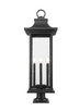 Tiberius Six Light Outdoor Pier Mounted Fixture (5017PHXLR-533PM-BK)