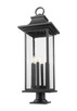 Tiberius Six Light Outdoor Pier Mounted Fixture (5017PHXLR-533PM-BK)