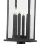 Tiberius Six Light Outdoor Pier Mounted Fixture (5017PHXLR-533PM-BK)