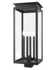 Z-Lite - 5018PHBS-BK - Four Light Outdoor Post Mount Fixture - Nova - Black