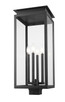 Nova Four Light Outdoor Post Mount Fixture (5018PHBS-BK)