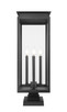 Nova Four Light Outdoor Pier Mounted Fixture (5018PHBS-SQPM-BK) Nova Four Light Outdoor Pier Mounted Fixture (5018PHBS-SQPM-BK)