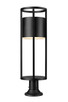 Luca LED Outdoor Pier Mounted Fixture (517PHB-553PM-BK-LED)