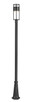 Luca LED Outdoor Post Moun Fixture (517PHM-519P-BK-LED)