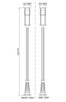 Luca LED Outdoor Post Moun Fixture (517PHM-519P-BK-LED)