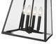 Broughton Four Light Outdoor Chain Mount Ceiling Fixture (521CHB-BK)