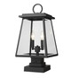 Z-Lite - 521PHMS-SQPM-BK - Two Light Outdoor Pier Mounted Fixture - Broughton - Black