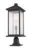 Portland One Light Outdoor Pier Mounted Fixture (531PHBXLR-533PM-ORB)