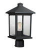 Z-Lite - 531PHMR-BK - One Light Outdoor Post Mount Fixture - Portland - Black