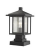 Z-Lite - 554PHMS-SQPM-BK - One Light Outdoor Pier Mounted Fixture - Aspen - Black