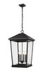 Z-Lite - 568CHXXL-BK - Four Light Outdoor Chain Mount Ceiling Fixture - Beacon - Black