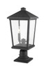 Beacon Two Light Outdoor Pier Mounted Fixture (568PHBR-533PM-BK)