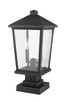 Beacon Two Light Outdoor Pier Mounted Fixture (568PHBS-SQPM-BK)