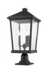 Beacon Three Light Outdoor Pier Mounted Fixture (568PHXLR-533PM-BK)